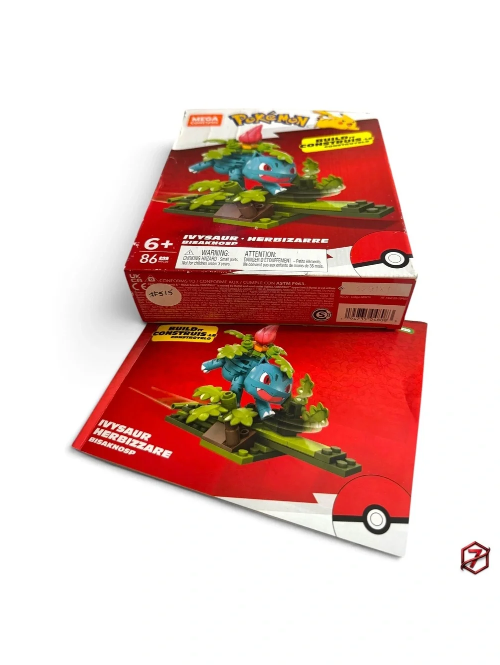 Mega Construx Pokémon Ivysaur 86-Piece Building Set HDL84 Complete w/ Box
